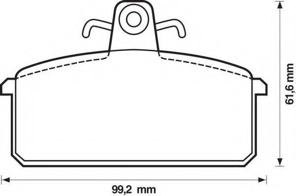 BENDIX 571453B Комплект гальмівних колодок, дискове гальмо