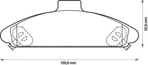 BENDIX 572371B Комплект гальмівних колодок, дискове гальмо