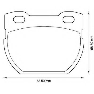 BENDIX 572494B Комплект гальмівних колодок, дискове гальмо