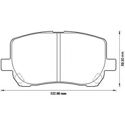 BENDIX 572546B Комплект гальмівних колодок, дискове гальмо