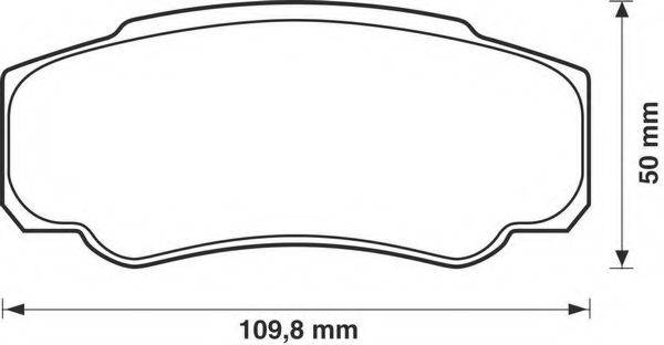 BENDIX 573115B Комплект гальмівних колодок, дискове гальмо