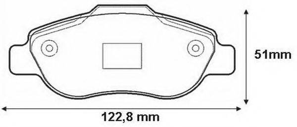 BENDIX 573168B Комплект гальмівних колодок, дискове гальмо