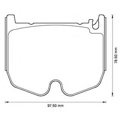 BENDIX 573180B Комплект гальмівних колодок, дискове гальмо