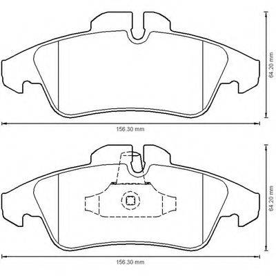 BENDIX 573190B Комплект гальмівних колодок, дискове гальмо