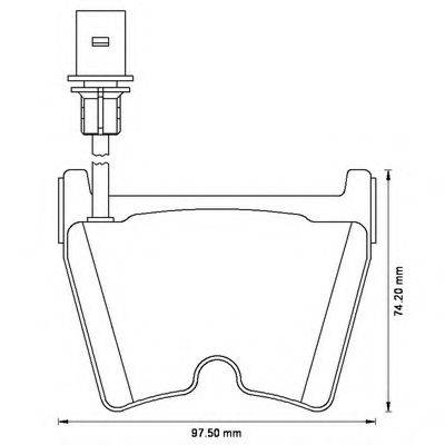 BENDIX 573195B Комплект гальмівних колодок, дискове гальмо