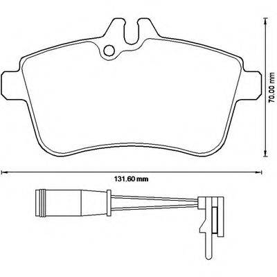 BENDIX 573230B Комплект гальмівних колодок, дискове гальмо