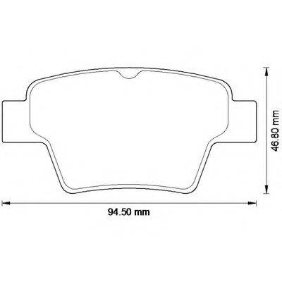 BENDIX 573235B Комплект гальмівних колодок, дискове гальмо