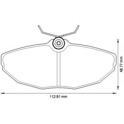 BENDIX 573256B Комплект гальмівних колодок, дискове гальмо