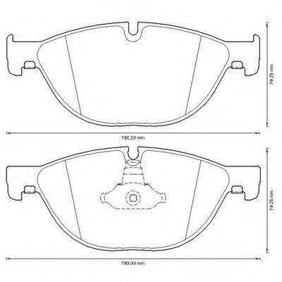 BENDIX 573292B Комплект гальмівних колодок, дискове гальмо