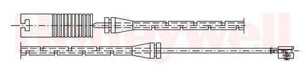 BENDIX 581345 Сигналізатор, знос гальмівних колодок