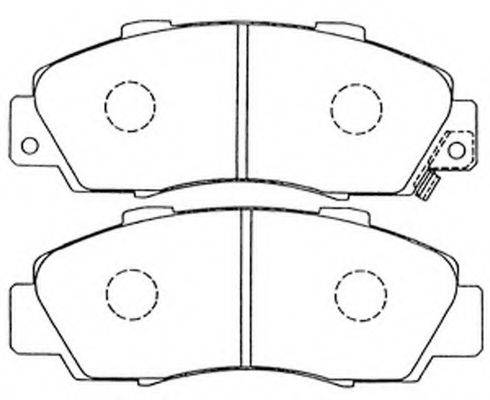 FIT FP0503 Комплект гальмівних колодок, дискове гальмо