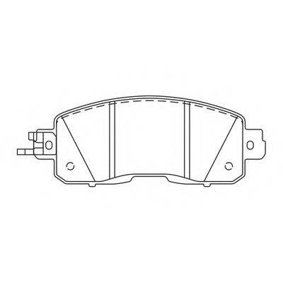 FIT FP1650 Комплект гальмівних колодок, дискове гальмо