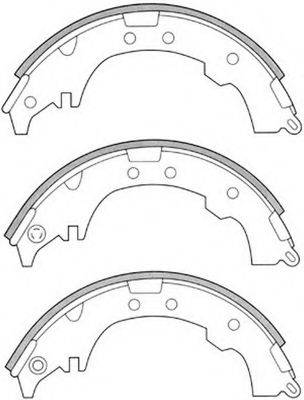 FIT FT1198 Комплект гальмівних колодок