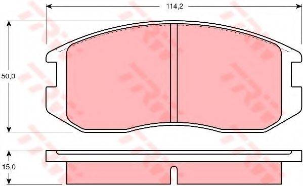 DR!VE+ DP1010100961 Комплект гальмівних колодок, дискове гальмо