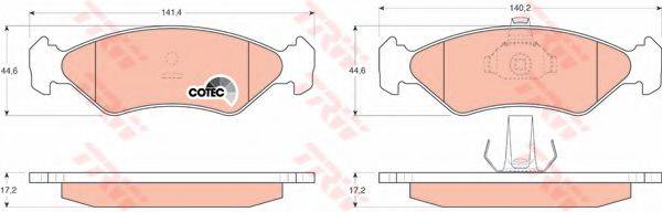 DR!VE+ DP1010100841 Комплект гальмівних колодок, дискове гальмо