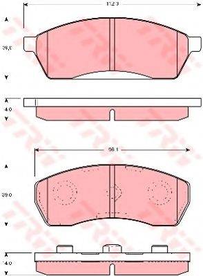 DR!VE+ DP1010100542 Комплект гальмівних колодок, дискове гальмо