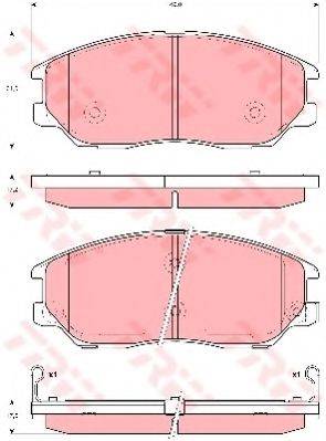 DR!VE+ DP1010100200 Комплект гальмівних колодок, дискове гальмо