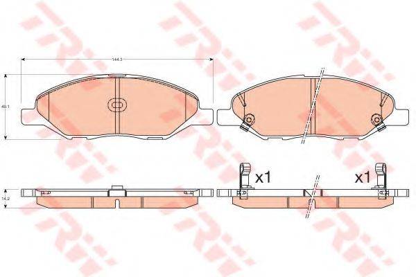 DR!VE+ DP1010100414 Комплект гальмівних колодок, дискове гальмо