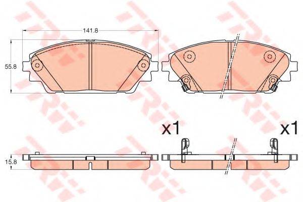 DR!VE+ DP1010100712 Комплект гальмівних колодок, дискове гальмо