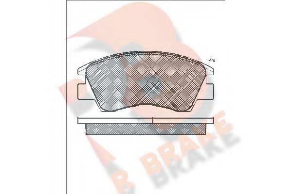 R BRAKE RB0791 Комплект гальмівних колодок, дискове гальмо