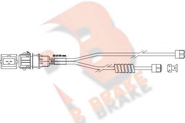 R BRAKE 610254RB Сигналізатор, знос гальмівних колодок