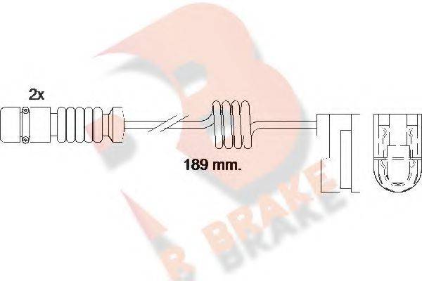 R BRAKE 610377RB Сигналізатор, знос гальмівних колодок