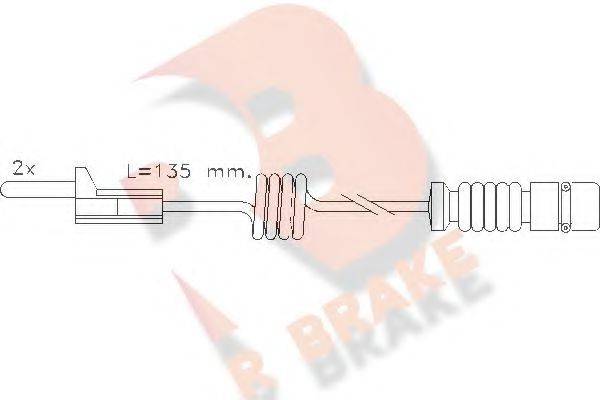 R BRAKE 610405RB Сигналізатор, знос гальмівних колодок