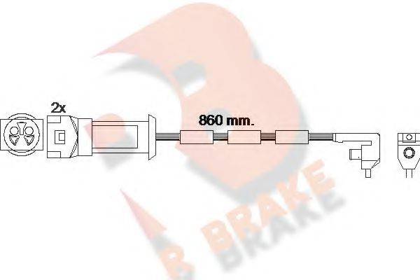 R BRAKE 610450RB Сигналізатор, знос гальмівних колодок