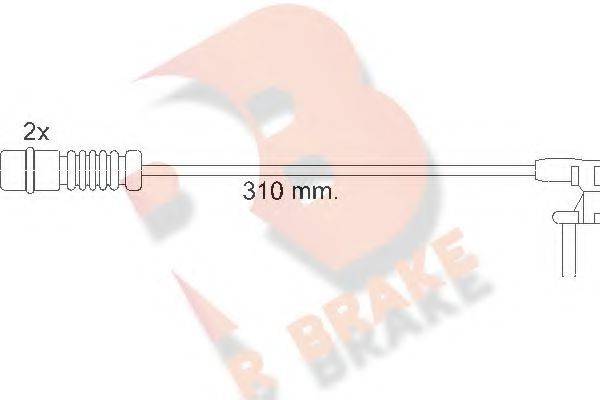 R BRAKE 610453RB Сигналізатор, знос гальмівних колодок