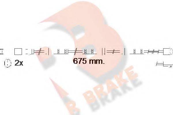 R BRAKE 610561RB Сигналізатор, знос гальмівних колодок