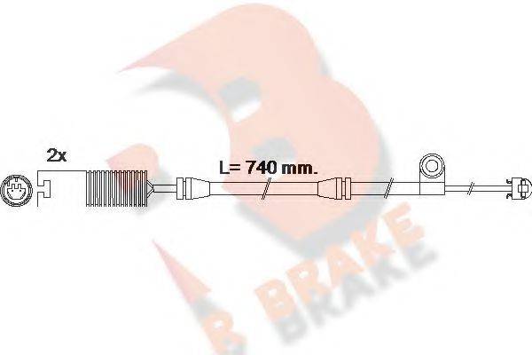 R BRAKE 610603RB Сигналізатор, знос гальмівних колодок