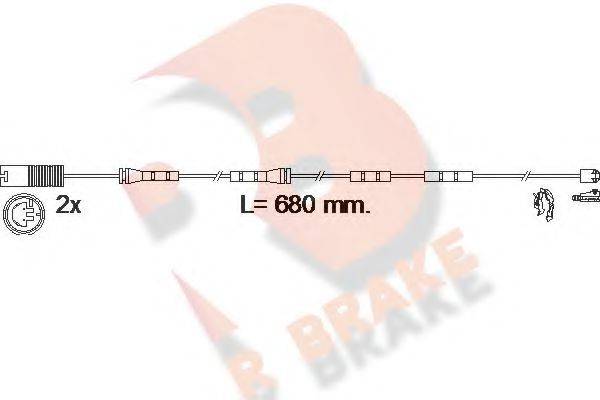 R BRAKE 610606RB Сигналізатор, знос гальмівних колодок