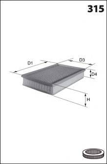 LUCAS FILTERS LFAF275 Повітряний фільтр