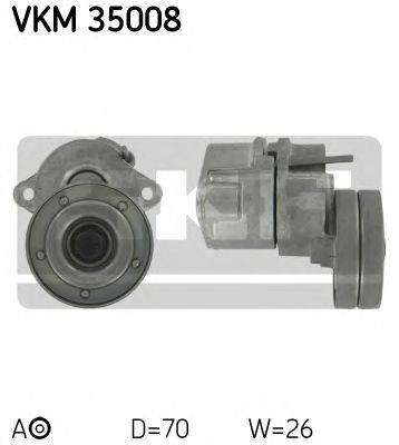 SKF VKM35008 Натяжний ролик, полікліновий ремінь