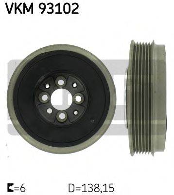 SKF VKM93102 Ремінний шків, колінчастий вал