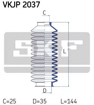 SKF VKJP2037 Комплект пильника, рульове керування