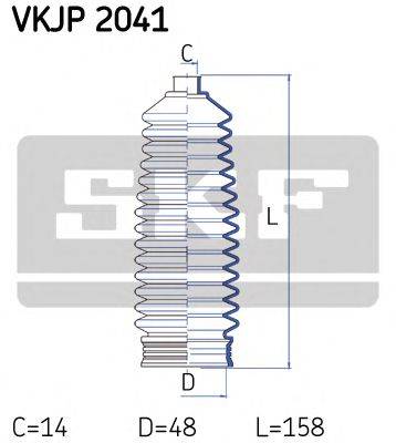 SKF VKJP2041 Комплект пильника, рульове керування