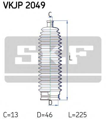 SKF VKJP2049 Комплект пильника, рульове керування