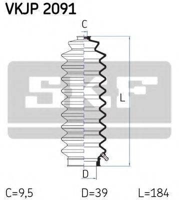 SKF VKJP2091 Комплект пильника, рульове керування