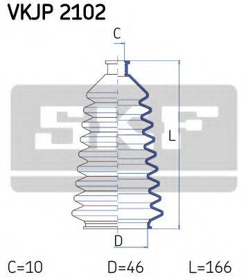 SKF VKJP2102 Комплект пильника, рульове керування