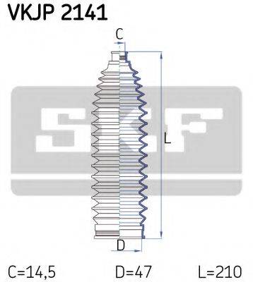 SKF VKJP2141 Комплект пильника, рульове керування