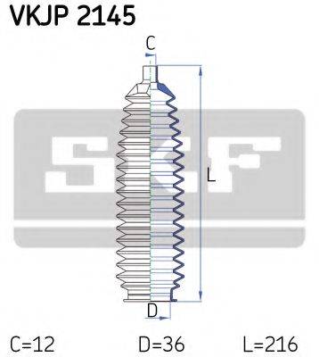 SKF VKJP2145 Комплект пильника, рульове керування