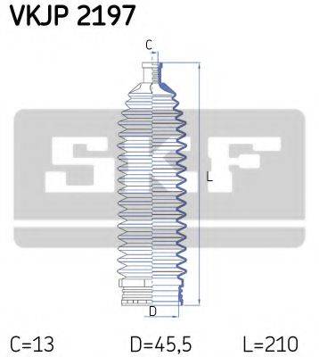 SKF VKJP2197 Комплект пильника, рульове керування