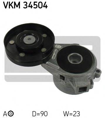 SKF VKM34504 Натяжний ролик, полікліновий ремінь