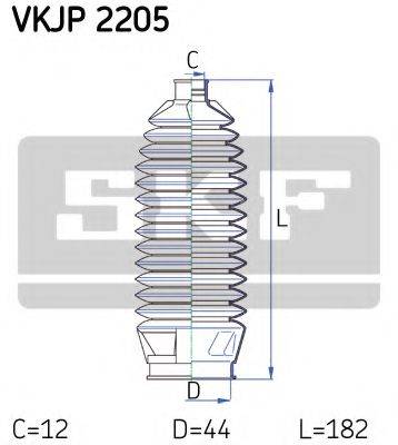 SKF VKJP2205 Комплект пильника, рульове керування