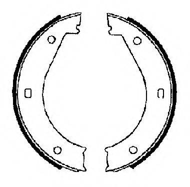FTE BB1064A5 Комплект гальмівних колодок, стоянкова гальмівна система