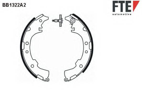 FTE BB1322A2 Комплект гальмівних колодок