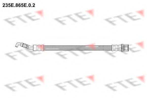 FTE 235E865E02 Гальмівний шланг