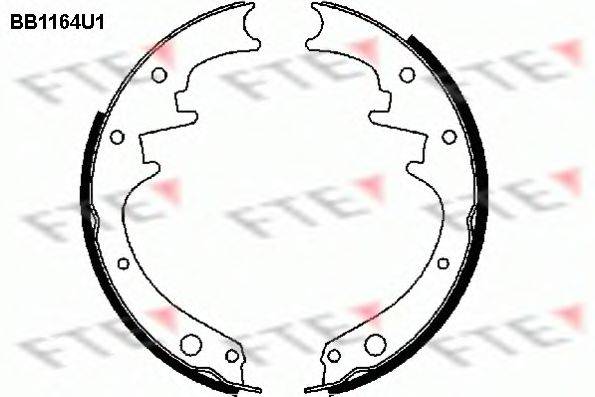 FTE BB1164U1 Комплект гальмівних колодок