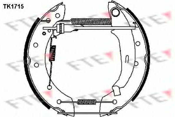 FTE TK1715 Комплект гальмівних колодок